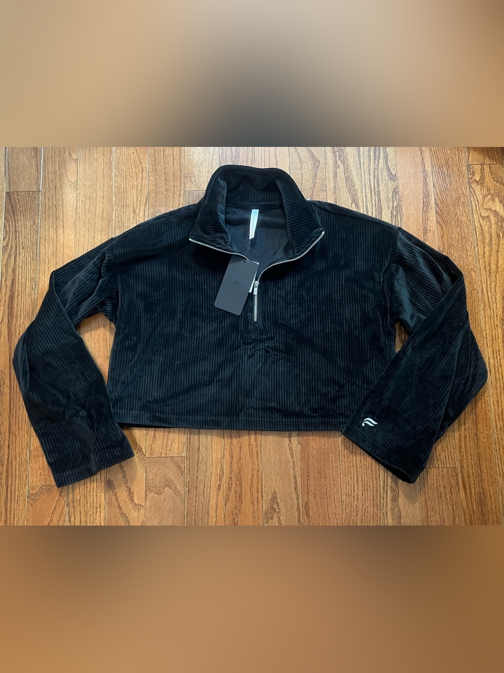 Fabletics Plush Rib Half Zip Sweatshirt NWT Size Large